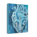 Canvas Wall Art - Blue Heart Design